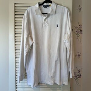Polo by Ralph Lauren Men's Classic Fit White Long Sleeve Shirt in Size XXL
